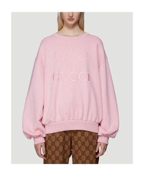 gucci tennis pink sweatshirt